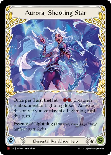 Flesh and Blood 流星のアウローラ コールド Aurora - Flesh and Blood TCG