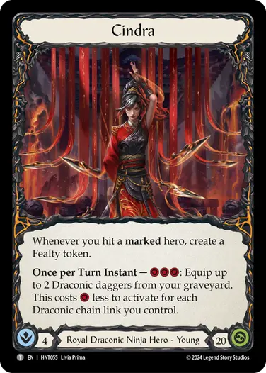 その他 FAB Blood of the Dracai RF Cindra - Flesh and Blood TCG